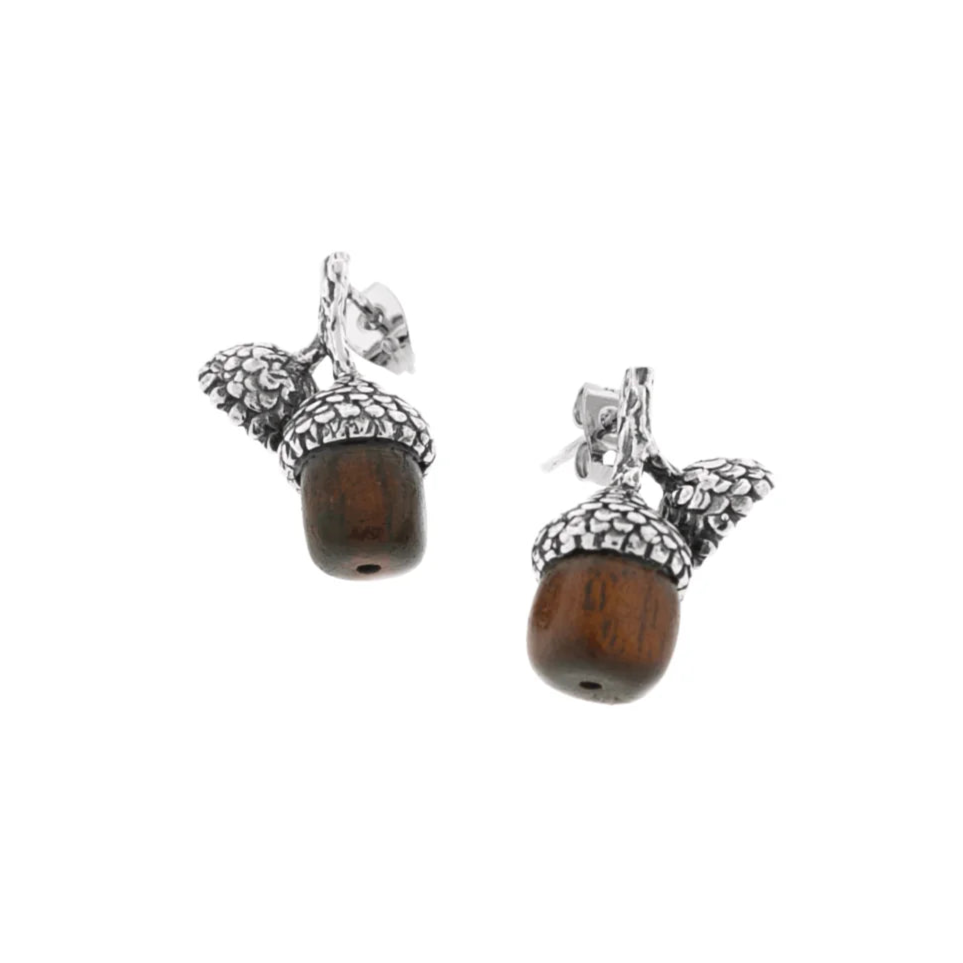 Aretes Bellota | Joyería Artesanal Natural y Elegante