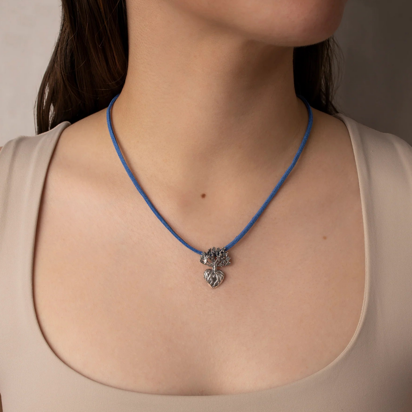 Small Cactus Heart Pendant for Women | Unique Mexican Style