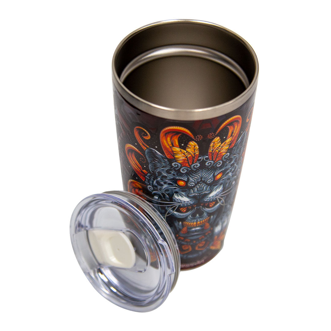 Jaguar Spirit Thermos | Unique Mexican Design for Your Drink