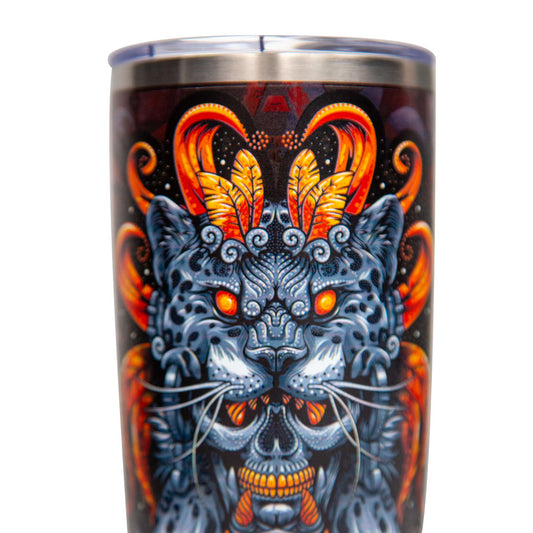 Jaguar Spirit Thermos | Unique Mexican Design for Your Drink