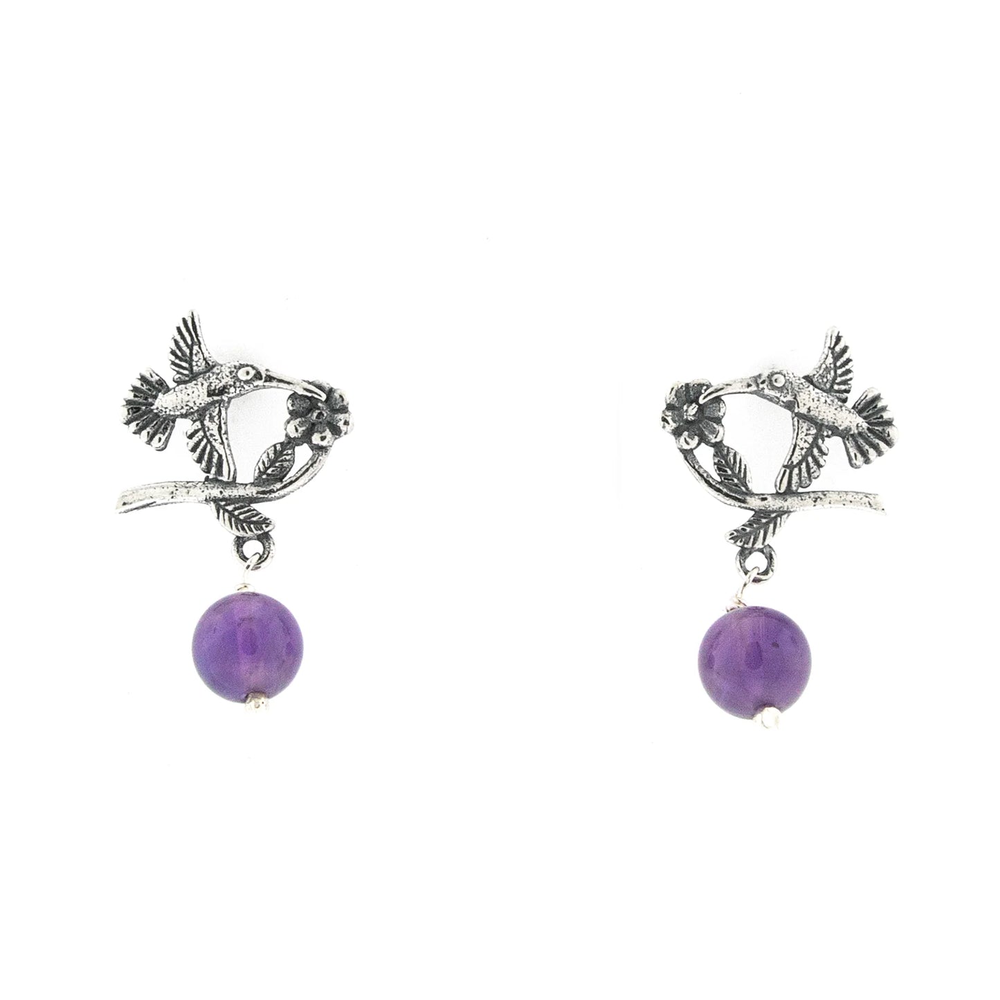 Aretes Colibrí Picaflor Chicos | Joyería Artesanal con Estilo Único
