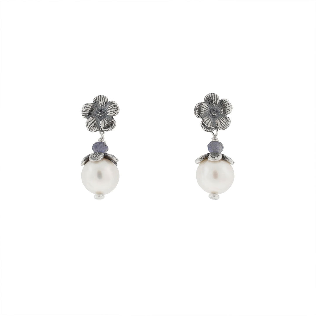 Aretes Flor Armonía | Joyería Mexicana Hecha a Mano