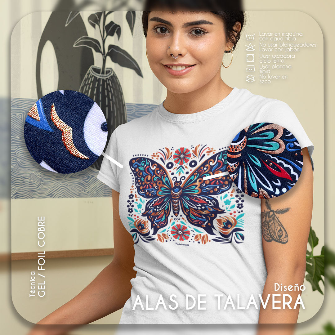 Women's Talavera Beach Wings | Mexican Art and Elegance