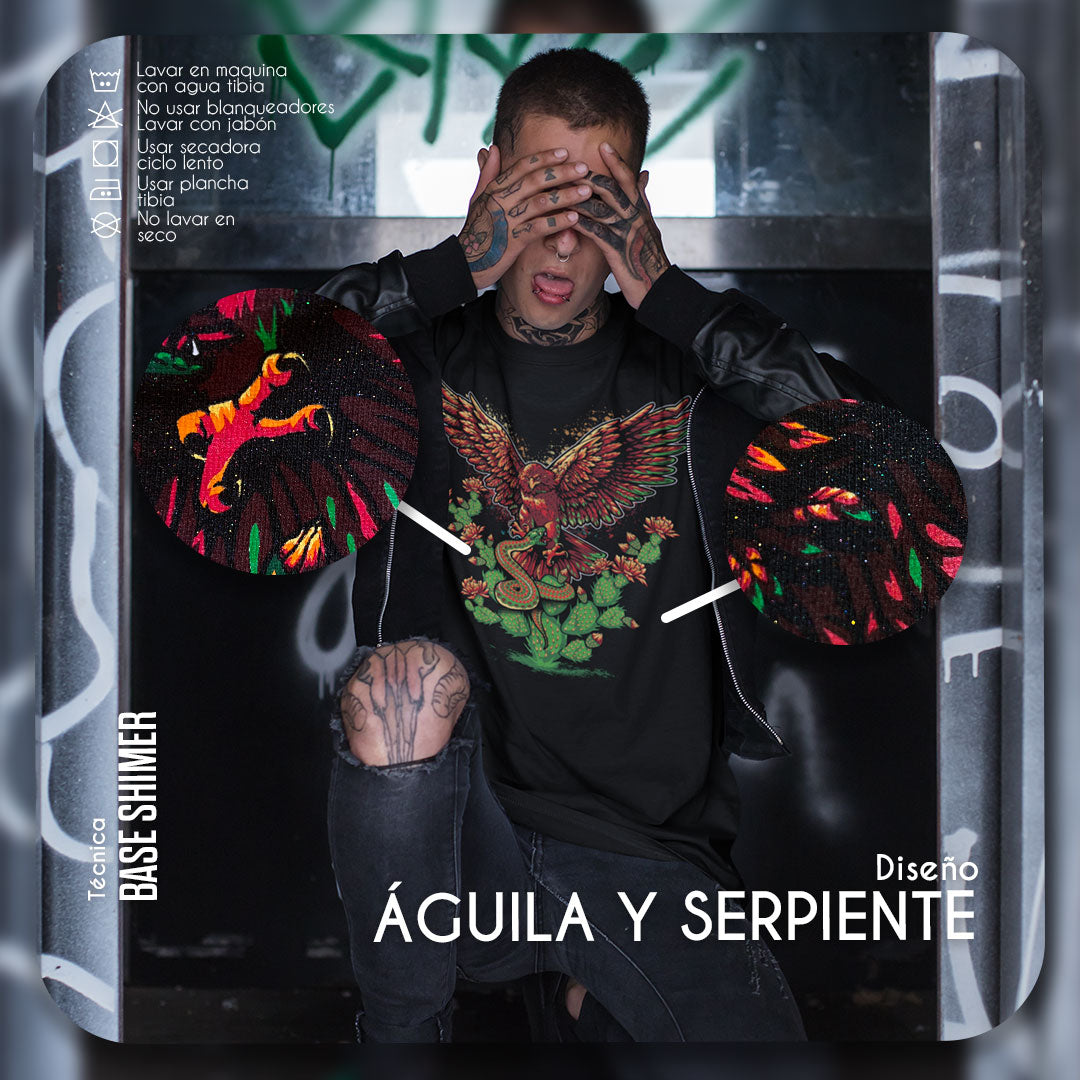 Eagle and Snake Men's T-Shirt | Unique Mexican Style