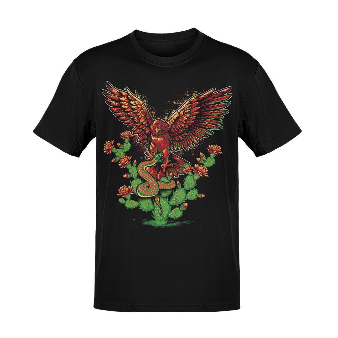 Águila y Serpiente Playera para Hombre Estilo Mexicano Único