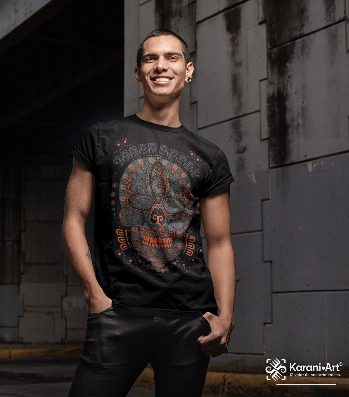 Mictlanlavera Men's T-Shirt | Exclusive Design that Honors Culture