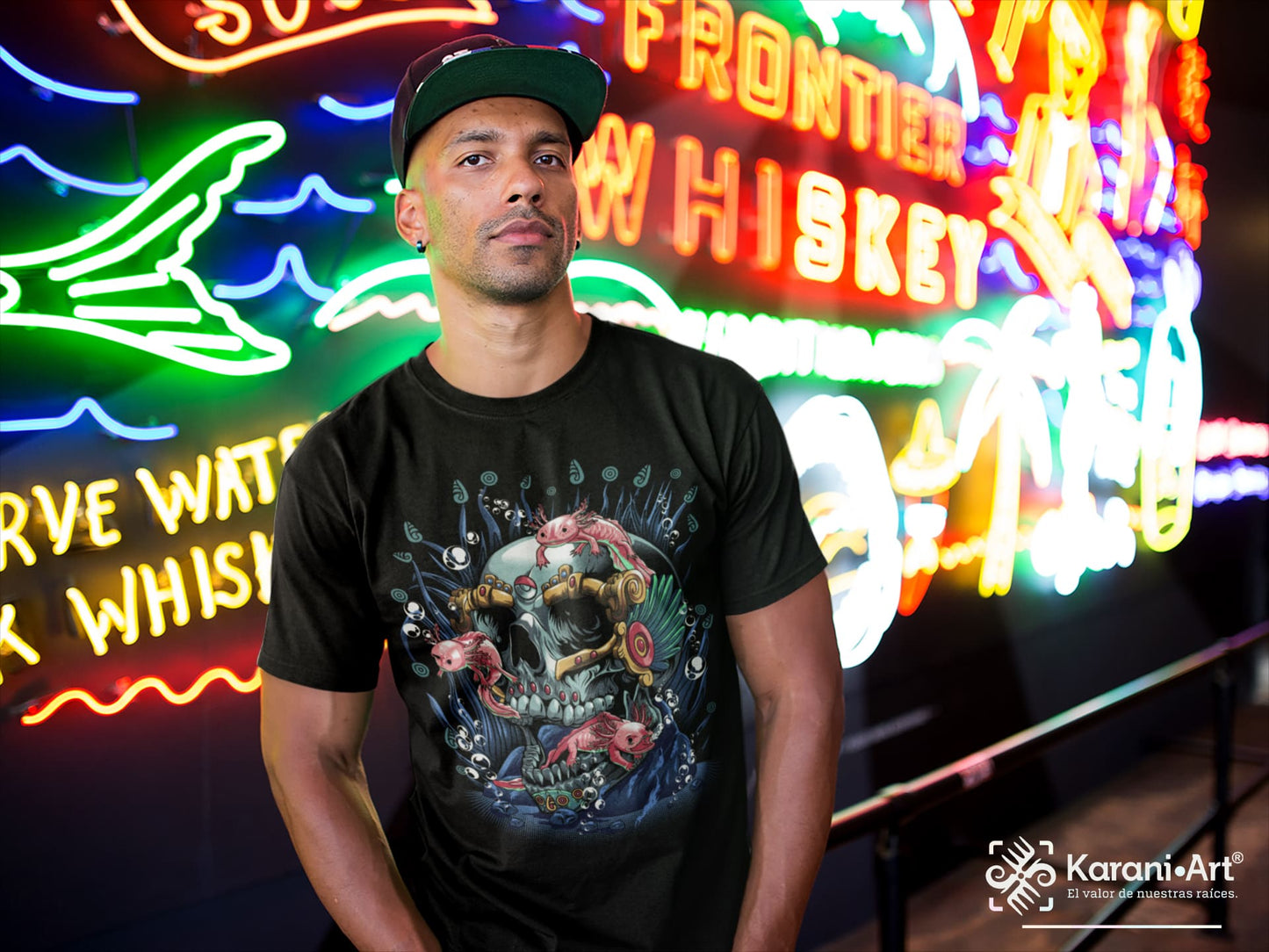 Axo Guerrero Playera para Hombre | Fuerza y Cultura Mexicana