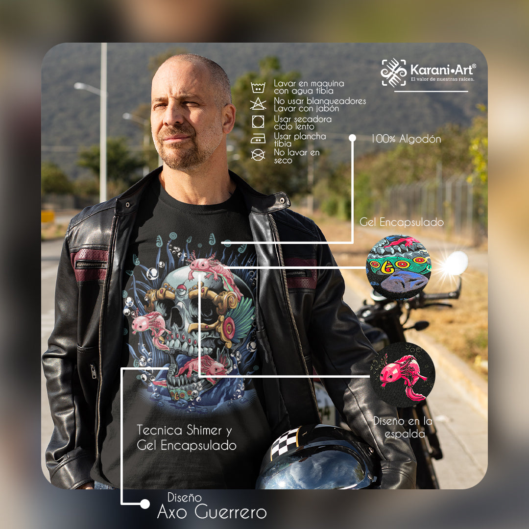 Axo Guerrero Men's T-Shirt | Mexican Strength and Culture