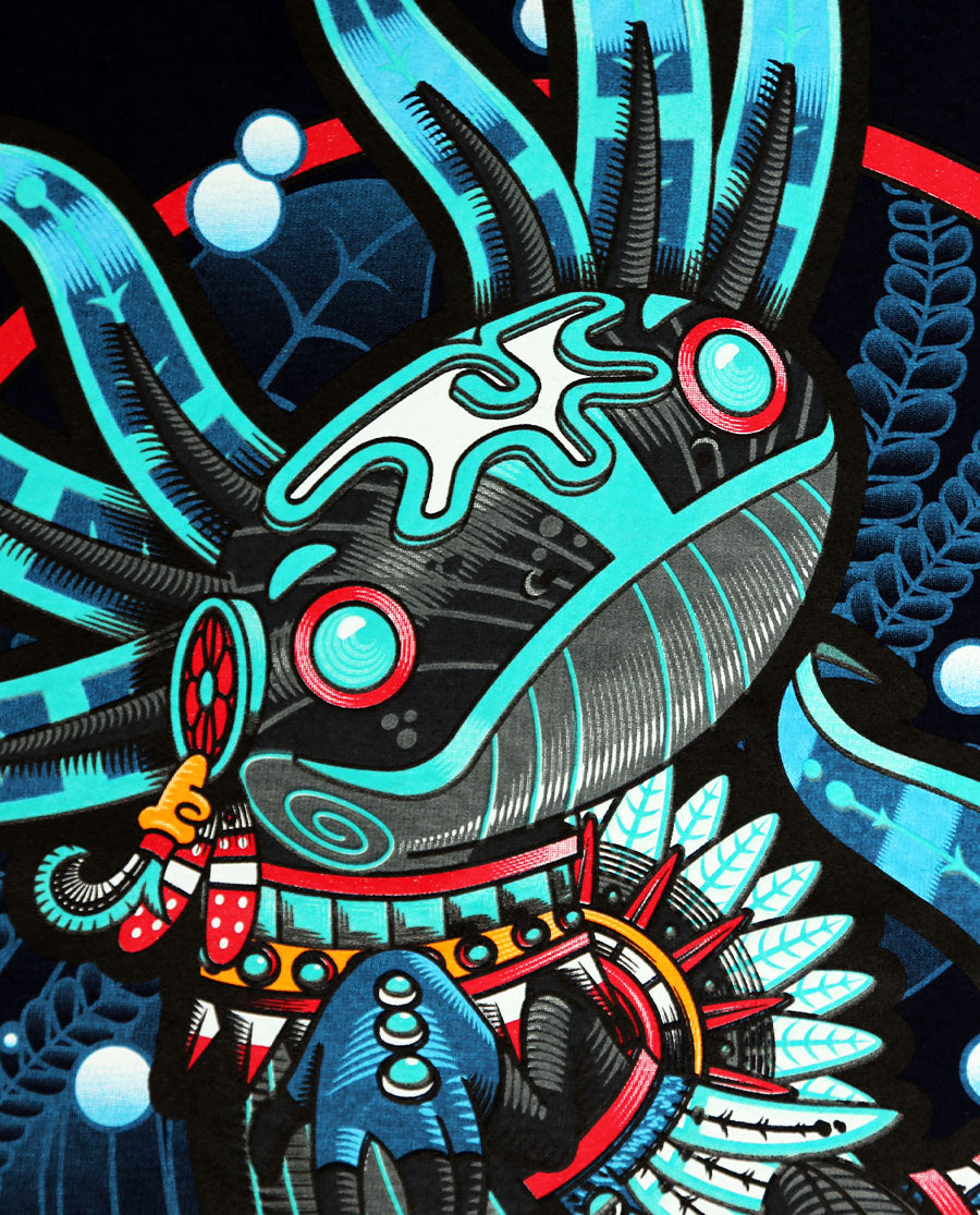 Playera Axololt: Diseño Mexicano en Algodón Orgánico | Karani Art