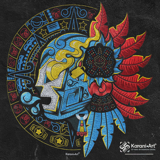 Balam Warrior Men's T-Shirt | Powerful Mexican Style