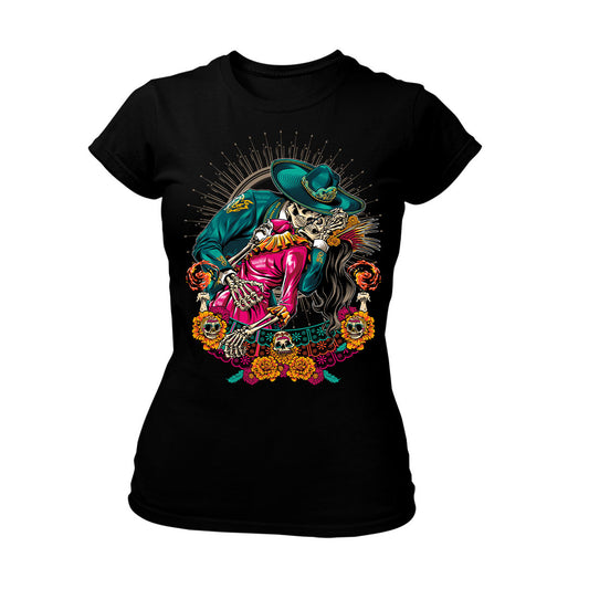 Beso Eterno Playera para Mujer | Estilo Mexicano y Romántico