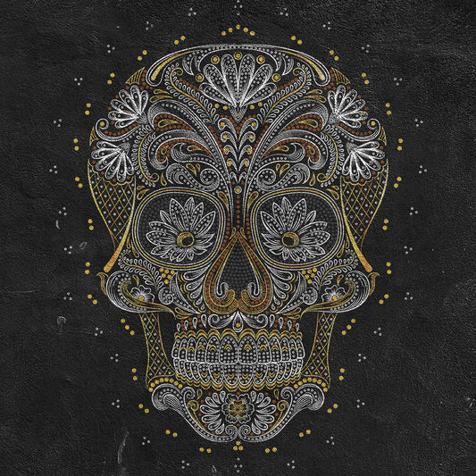 Gold Embroidery Men's T-Shirt | Elegant Mexican Style