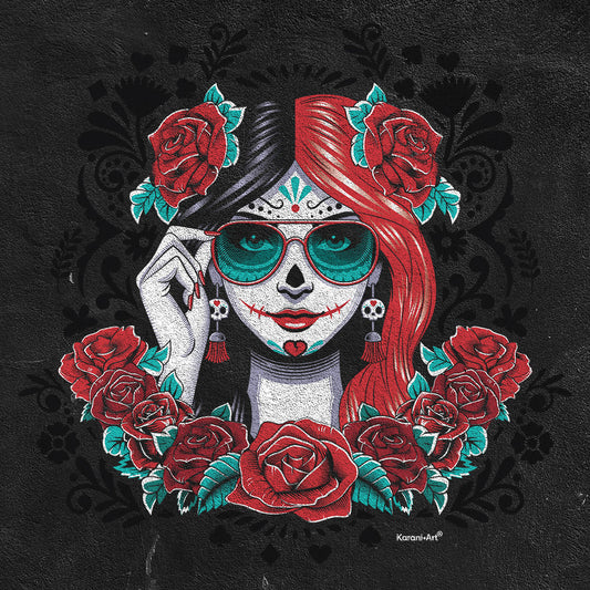 Catrina Harlequin Men's T-Shirt | Mexican and Elegant Style