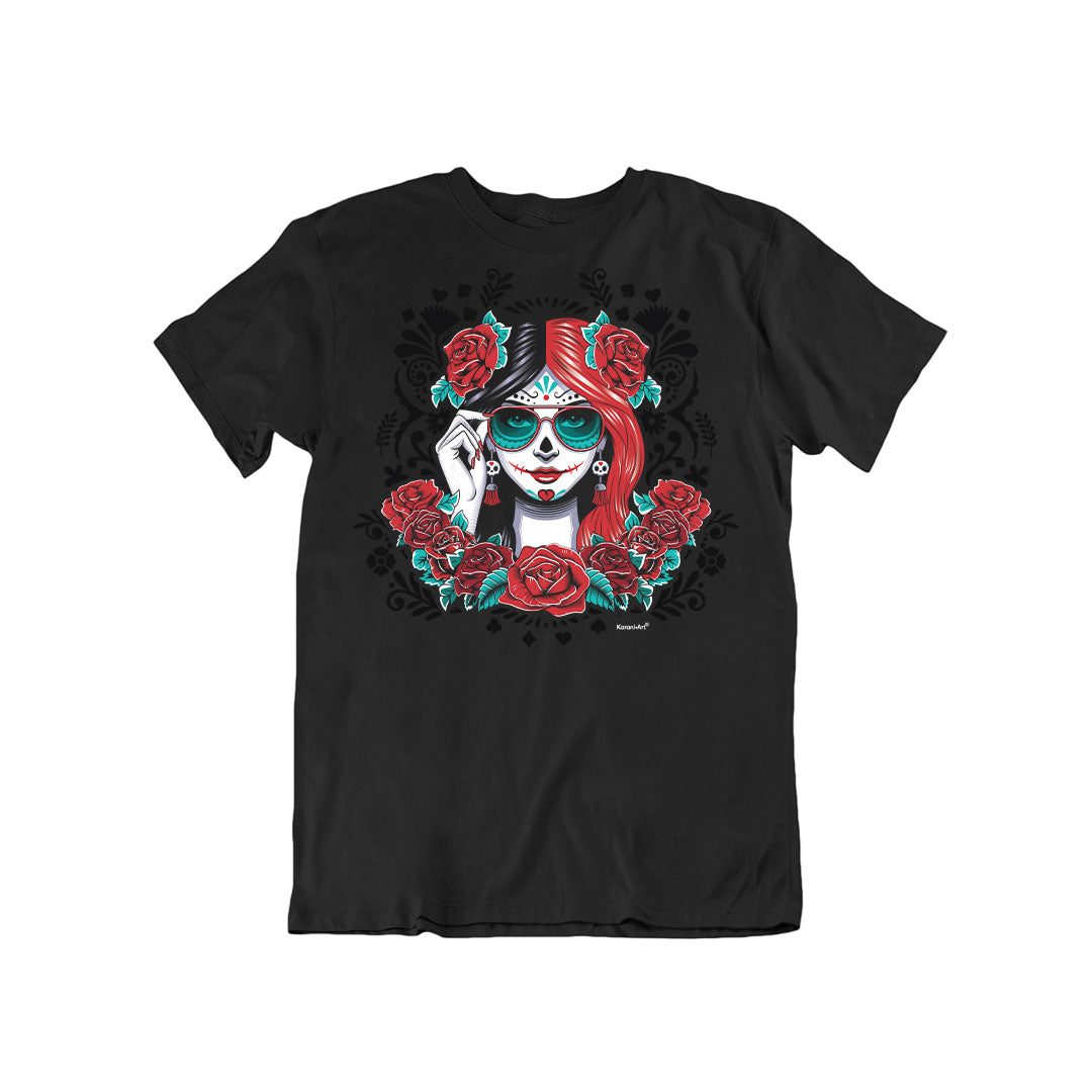 Catrina Harlequin Men's T-Shirt | Mexican and Elegant Style