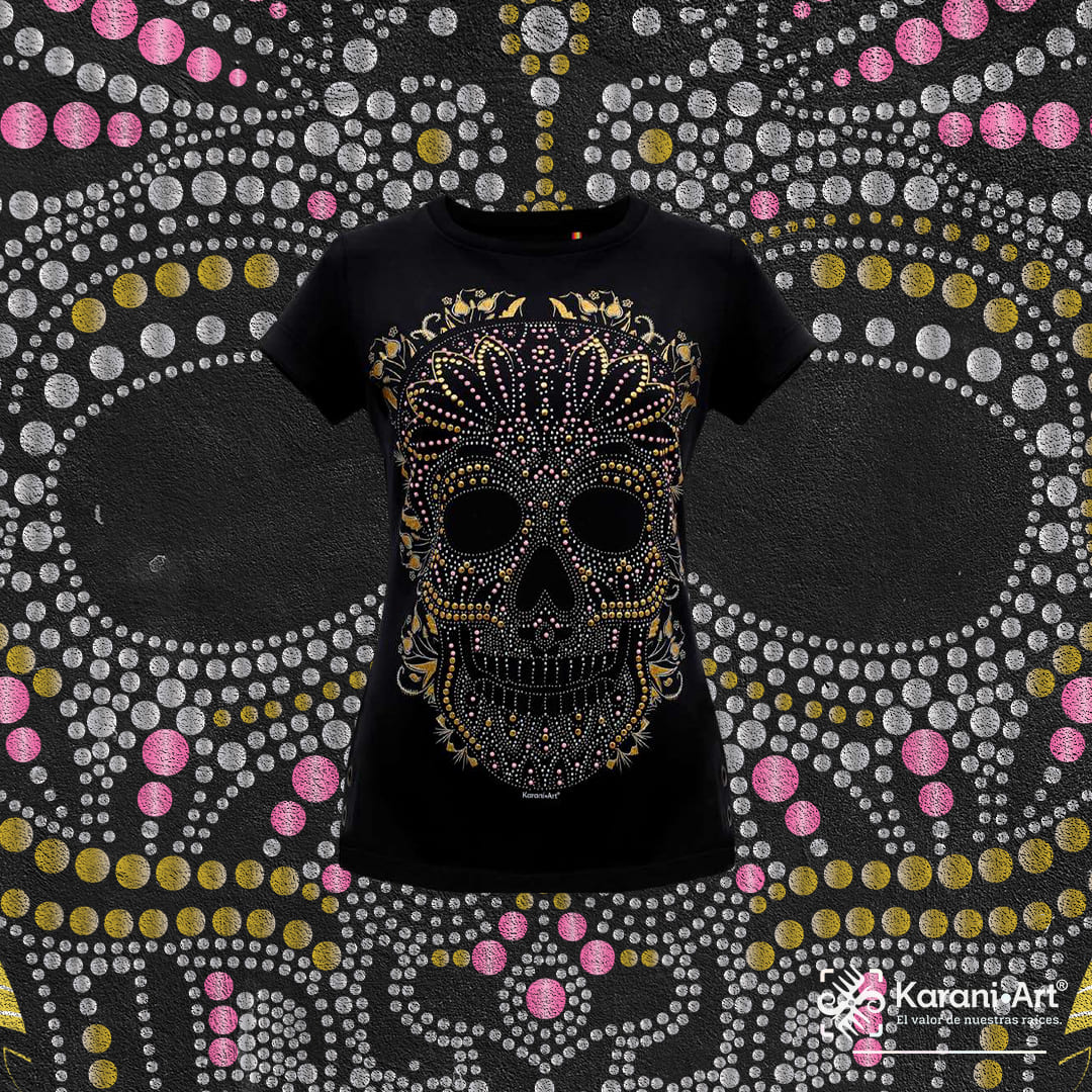 Calavera Imperial Playera para Mujer | Estilo Mexicano y Elegante