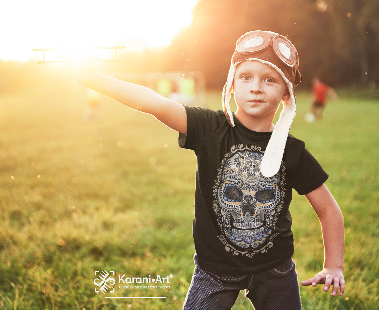 Calavera Talavera Playera para Niño | Estilo Mexicano y Divertido