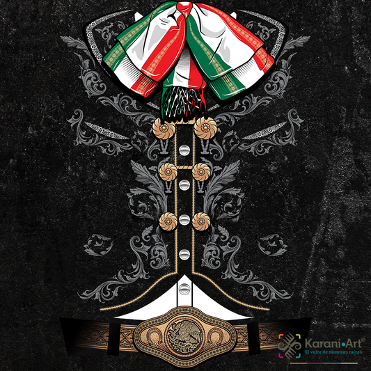 Charro T-shirt for Men | Mexican and Elegant Style