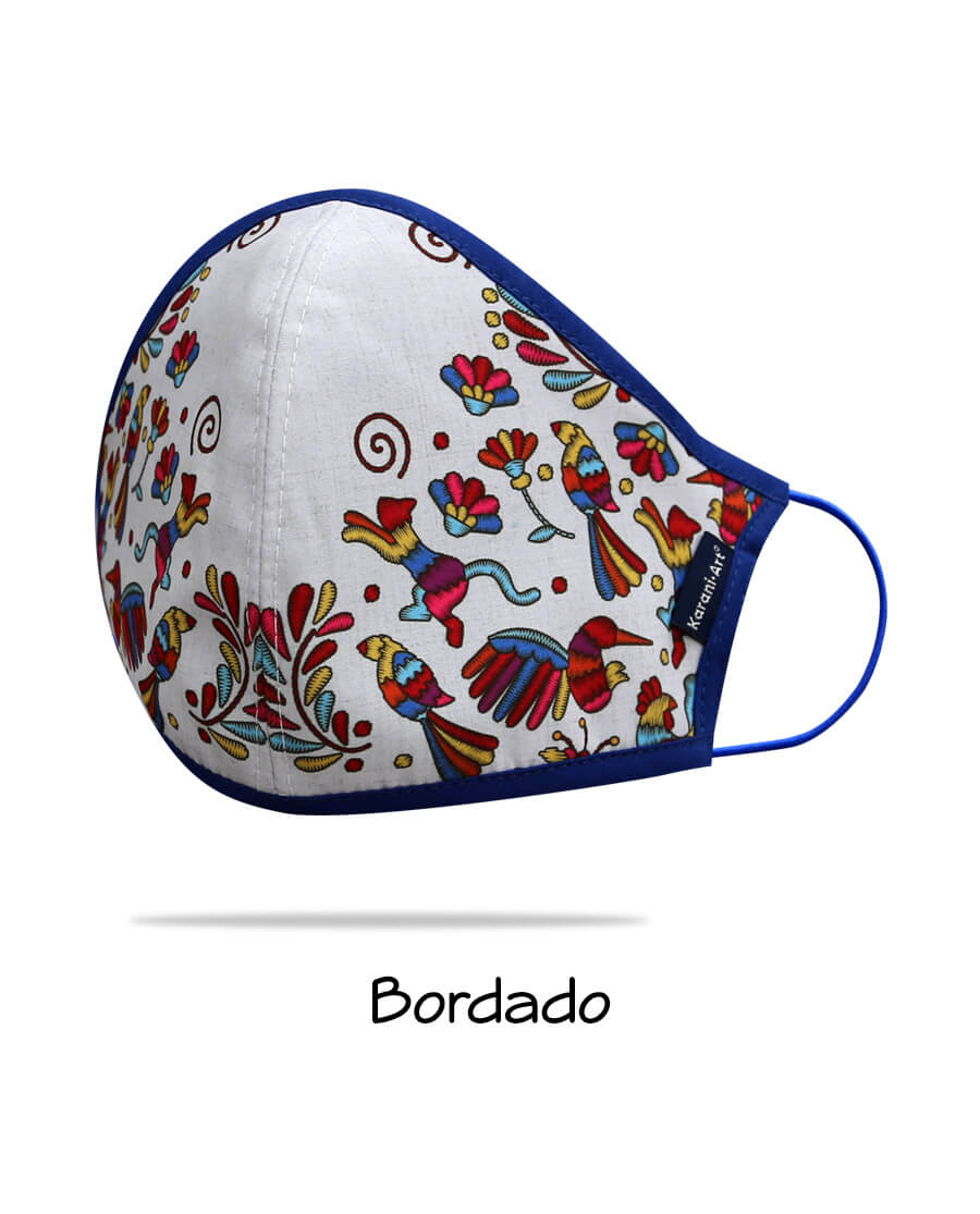 Cubrebocas-Bordado