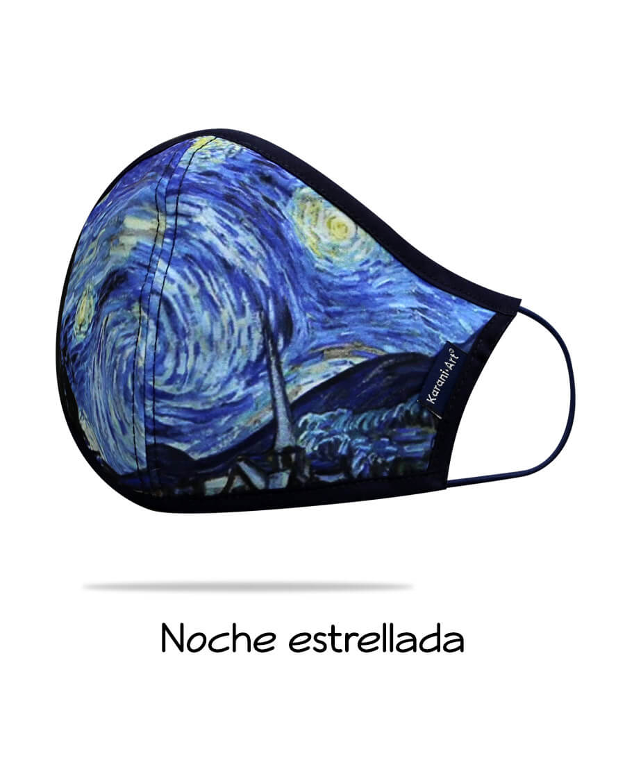 Cubrebocas-Noche-Estrellada