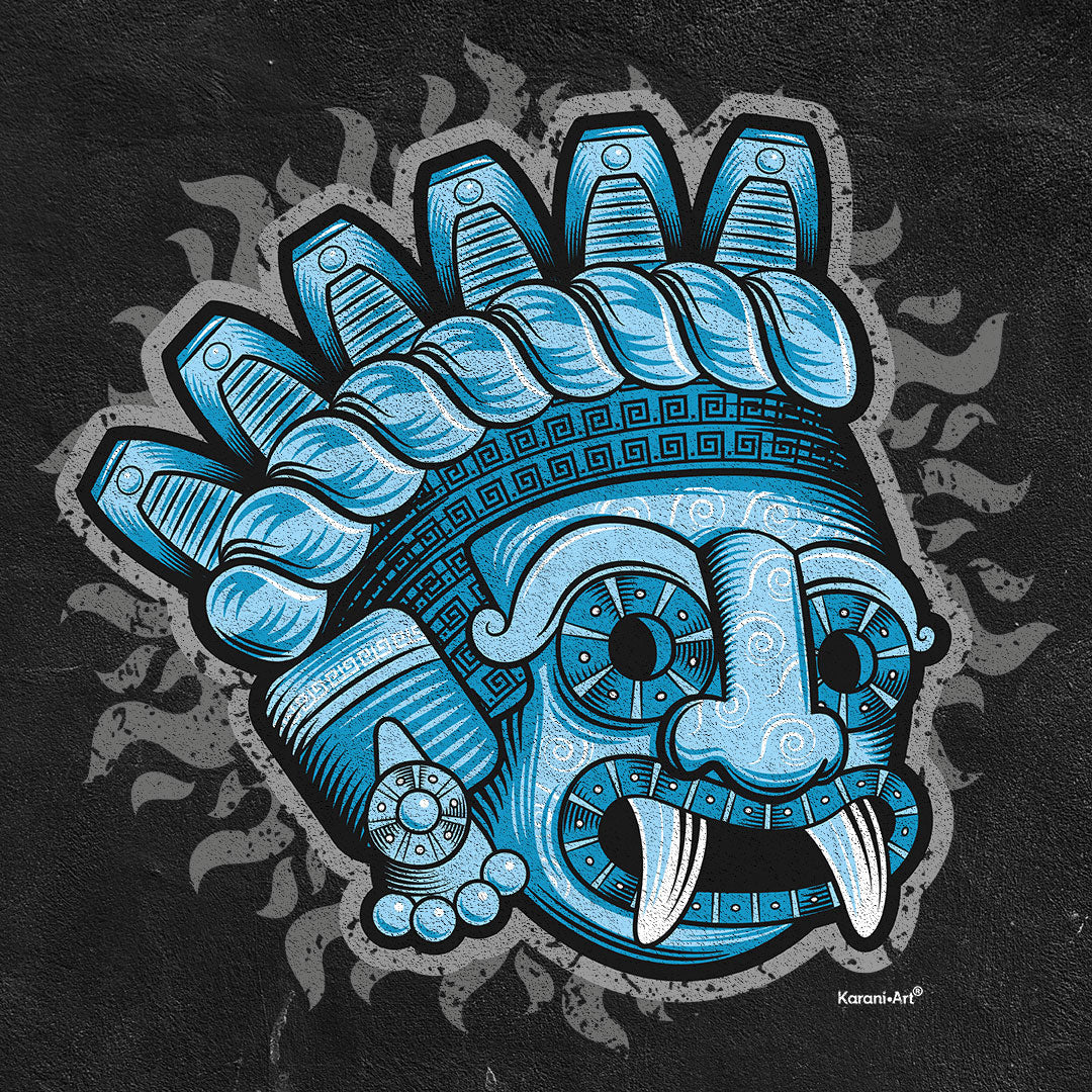 Playera Dios Azul | Diseño Exclusivo con Arte y Serigrafía