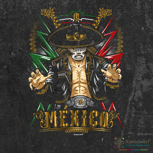 Charro Vengador Men's T-Shirt | Bold Mexican Style