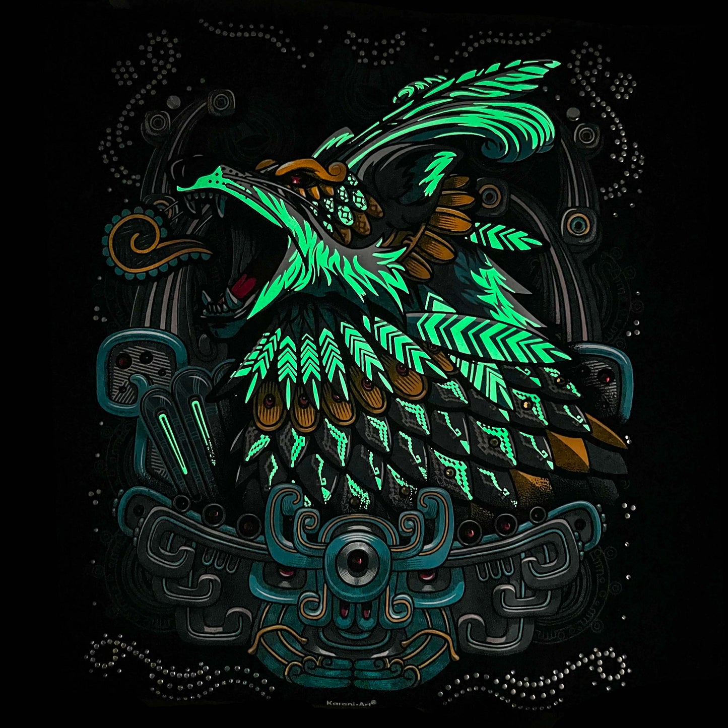Feroz Cuetlachtli Playera para Hombre | Fuerza y Estilo Mexicano