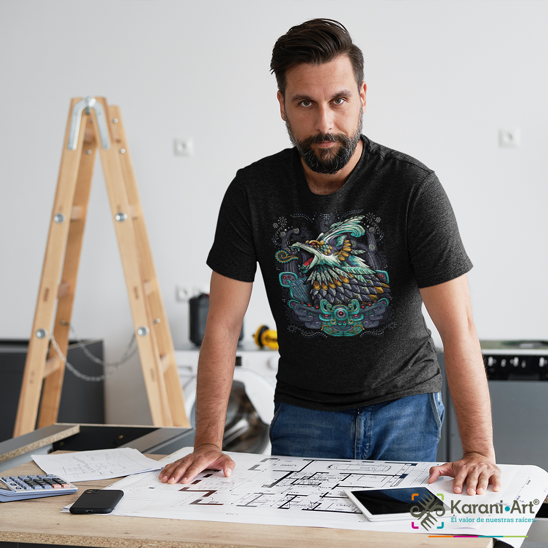 Feroz Cuetlachtli Playera para Hombre | Fuerza y Estilo Mexicano