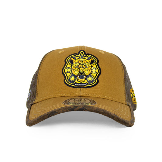 Gorra Furia Dorada Curva | Estilo Sofisticado con Red Dorada