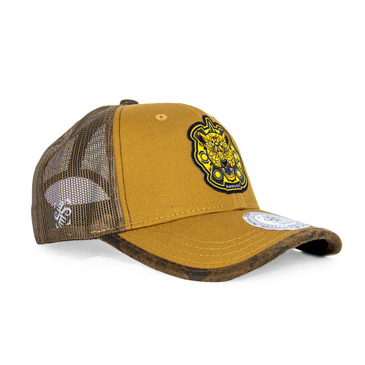 Gorra Furia Dorada Curva | Estilo Sofisticado con Red Dorada