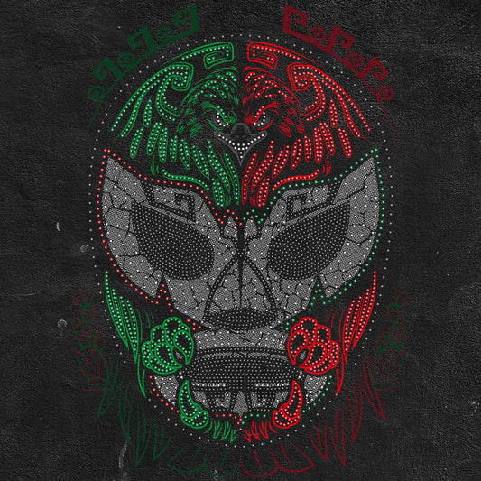 Tricolor Warrior Men's T-Shirt | Mexican Pride and Style