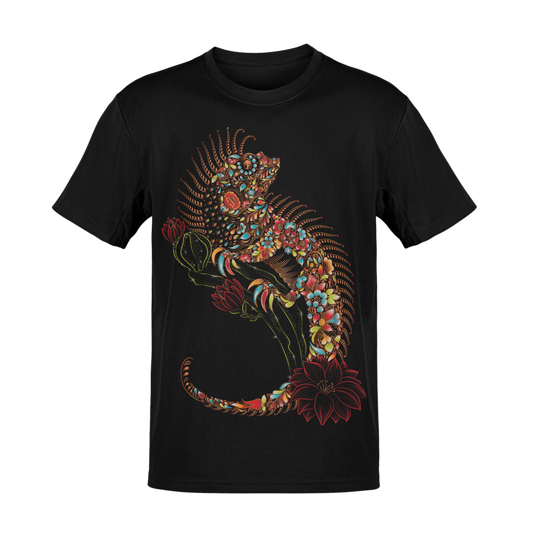 Men's Lacquered Iguana T-Shirt | Unique Mexican Style