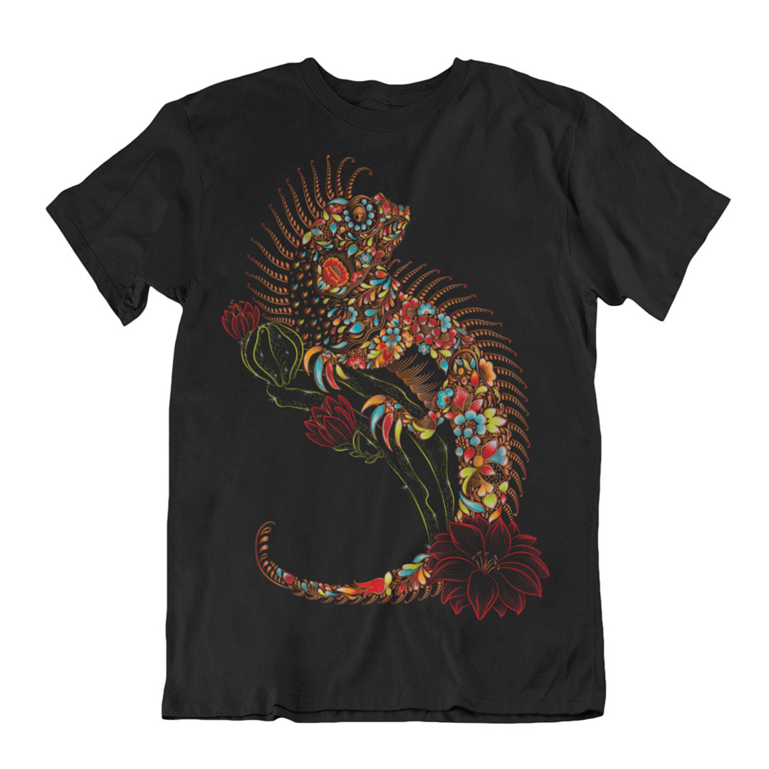 Men's Lacquered Iguana T-Shirt | Unique Mexican Style
