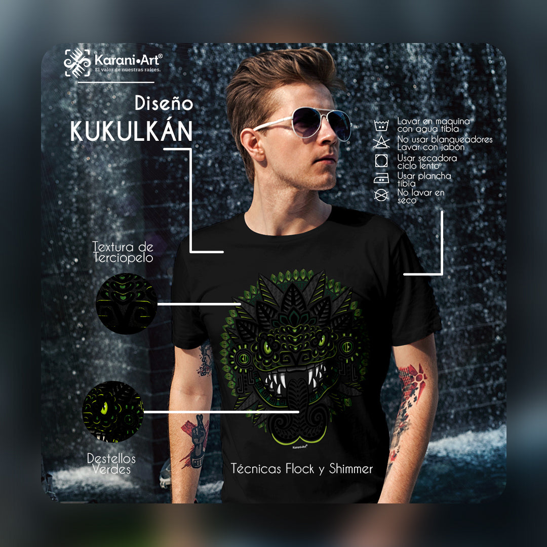 Kukulkán Playera para Hombre | Diseño Mexicano y Estilo Imparable