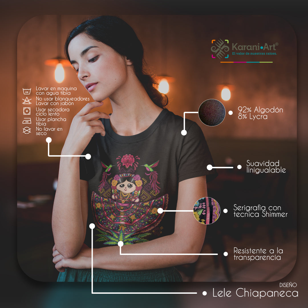 Lele Chiapaneca Women's T-Shirt | Exclusive Mexican Design