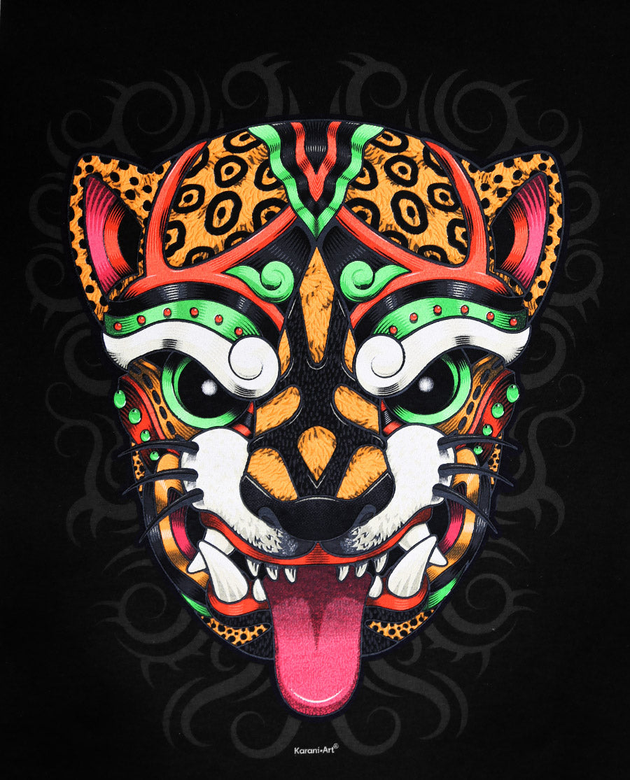 Máscara Jaguar Playera para Hombre | Diseño Mexicano Exclusivo