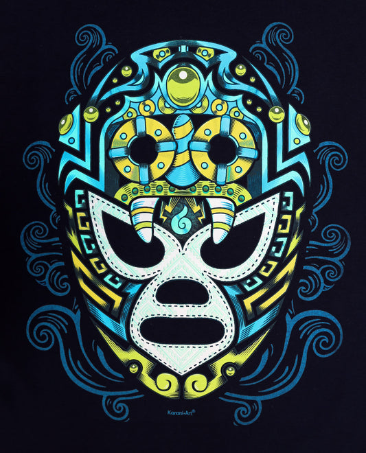 Máscara Tlaloque Playera para Hombre | Estilo Mexicano Único
