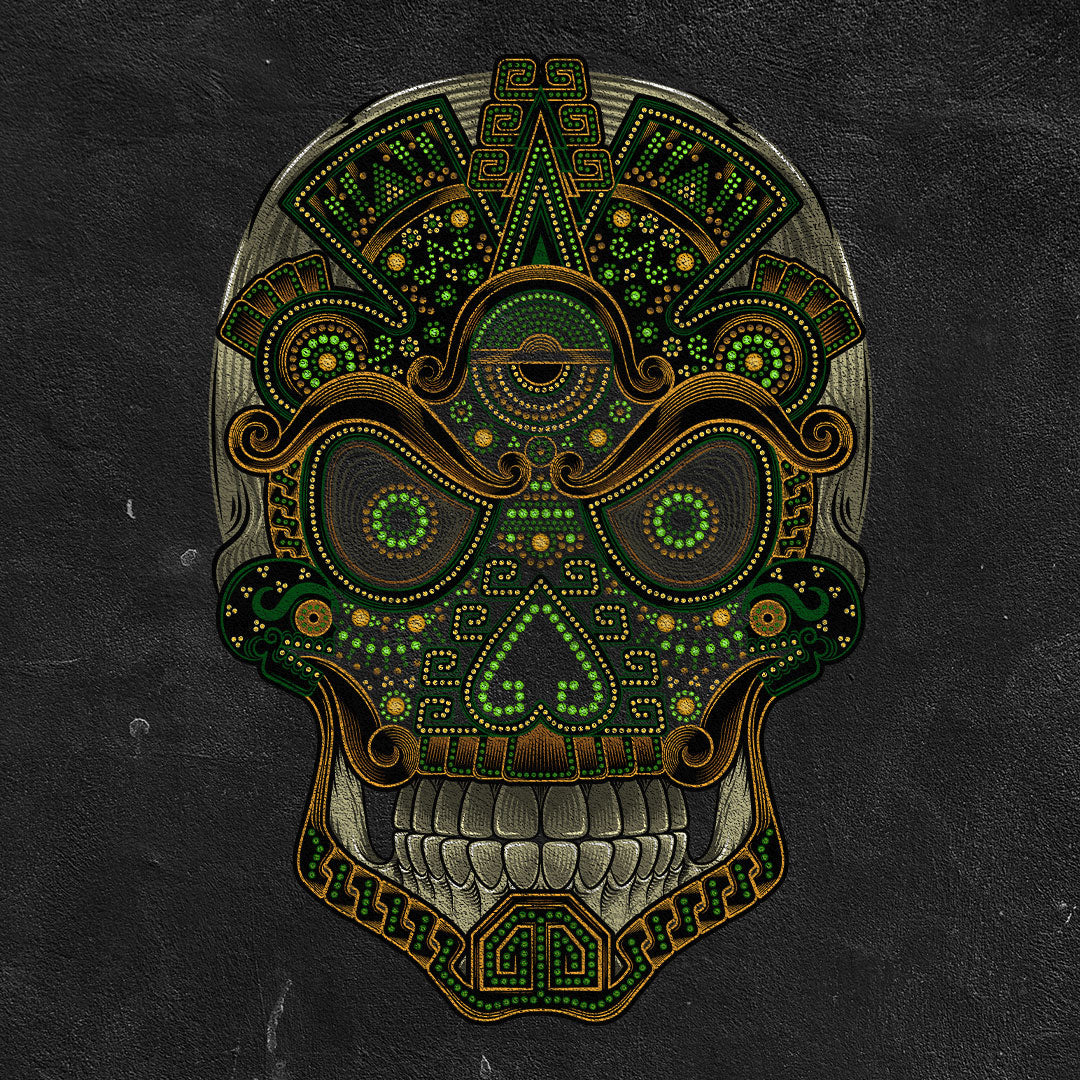 Playera Nahui Verde: Arte Mexicano en Serigrafía | Karani Art