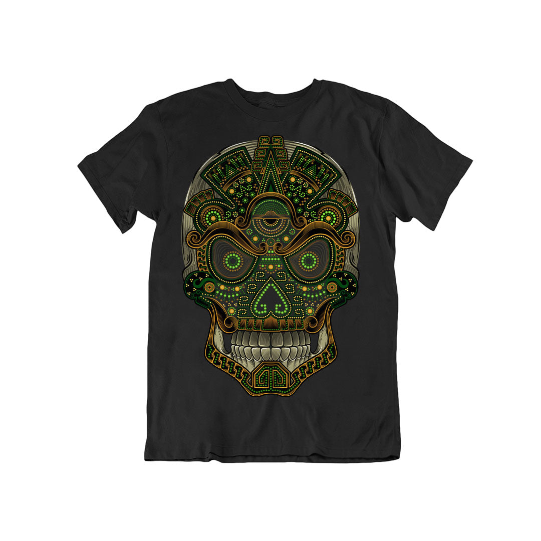 Playera Nahui Verde: Arte Mexicano en Serigrafía | Karani Art