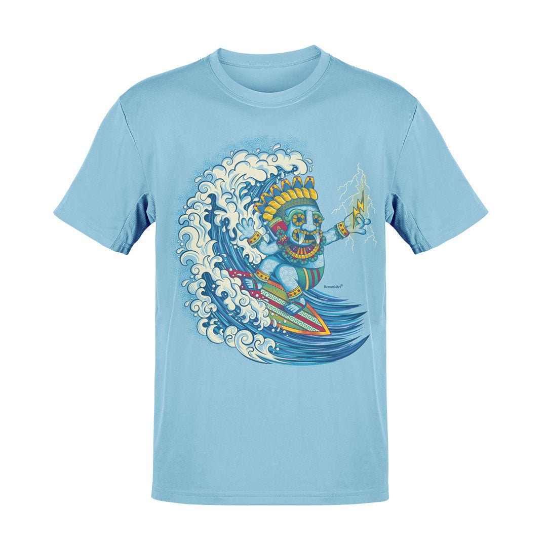 Olas y Relámpagos Playera para Hombre | Estilo Mexicano Único
