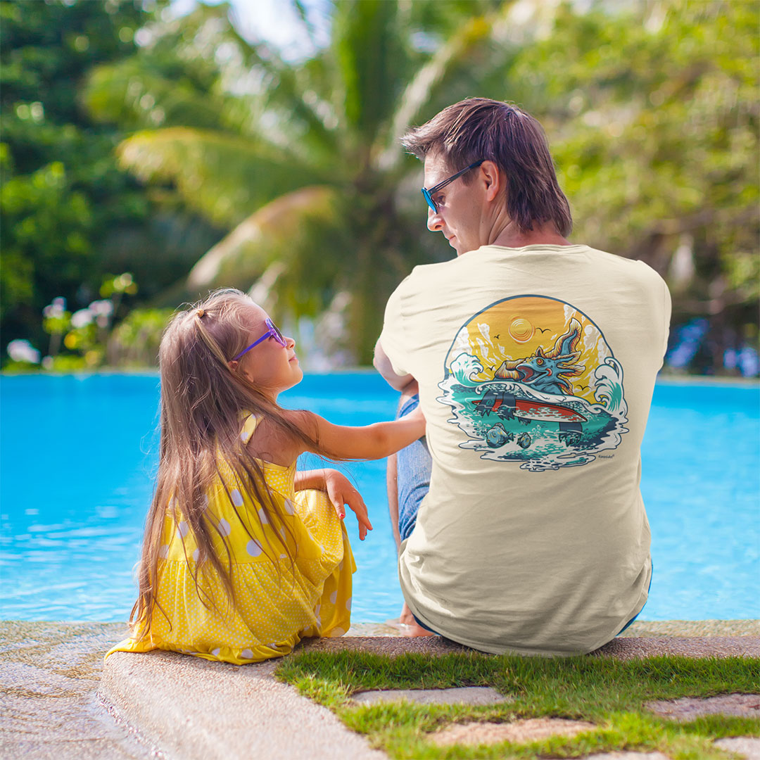 Ajolotes Beach Men's T-Shirt | Unique and Colorful Mexican Style