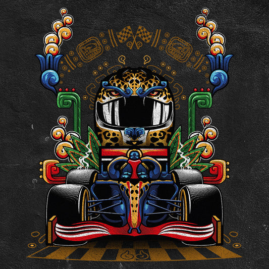 Jaguar Pilot Men's T-Shirt | Unique Mexican Style