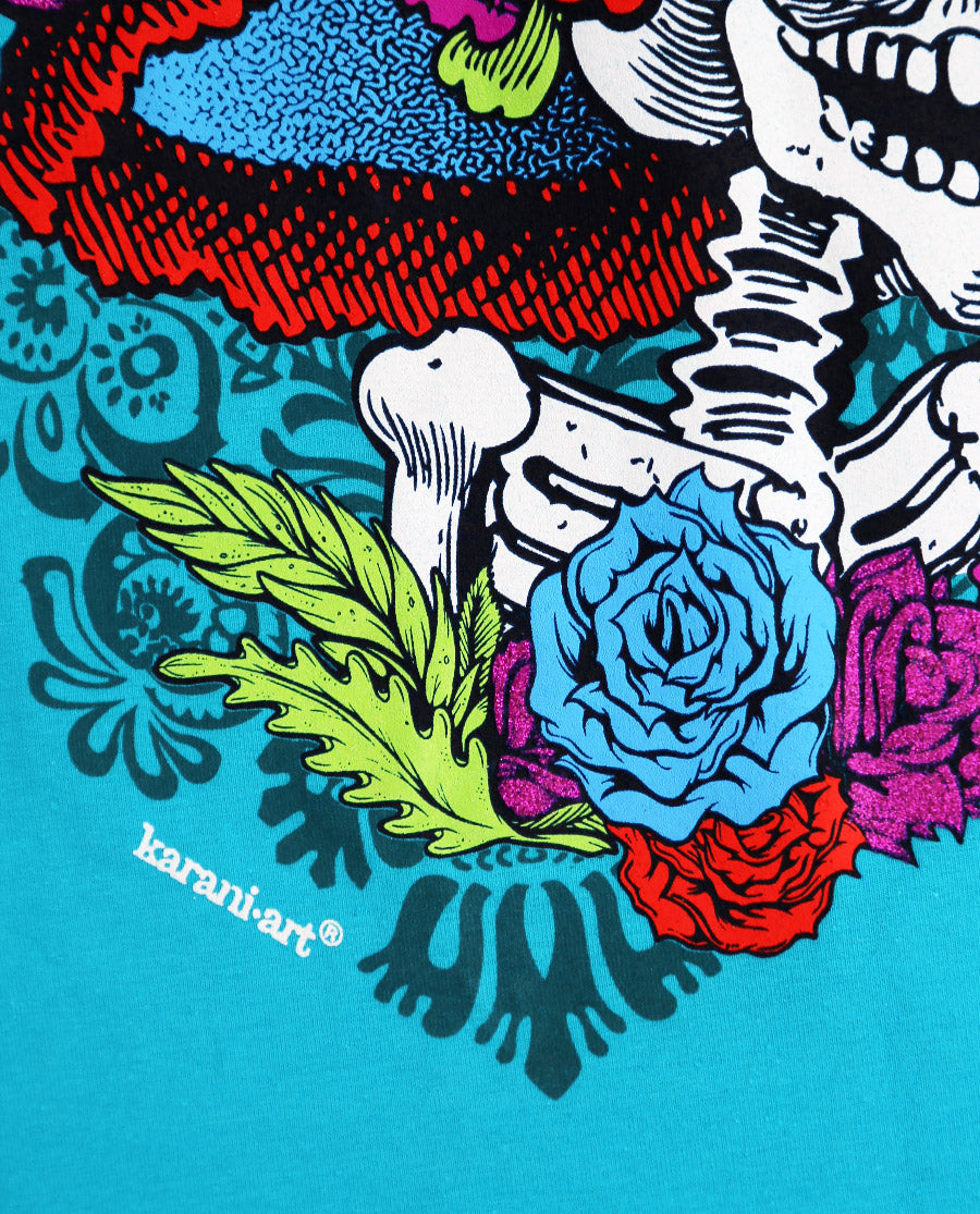 Playera-Catrina-dama-Cyan-f2