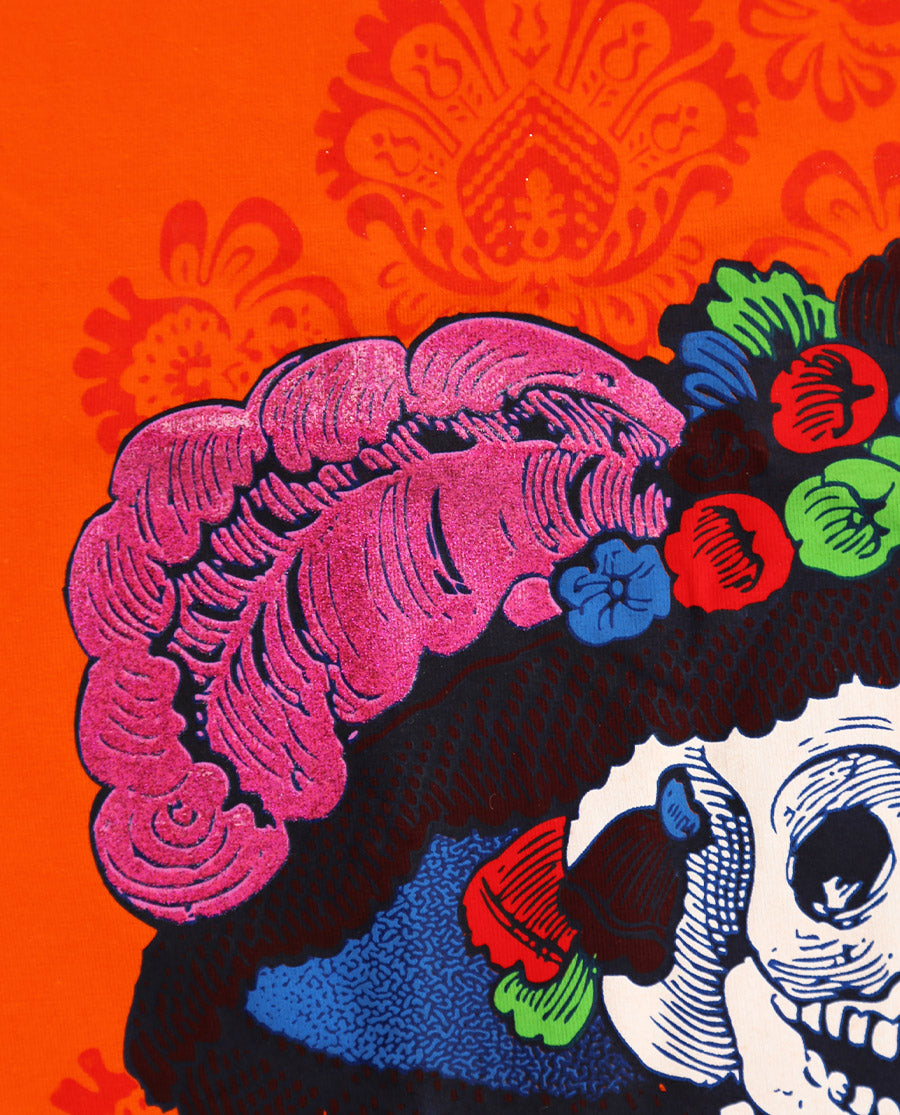 Playera-Catrina-dama-Naranja-f2