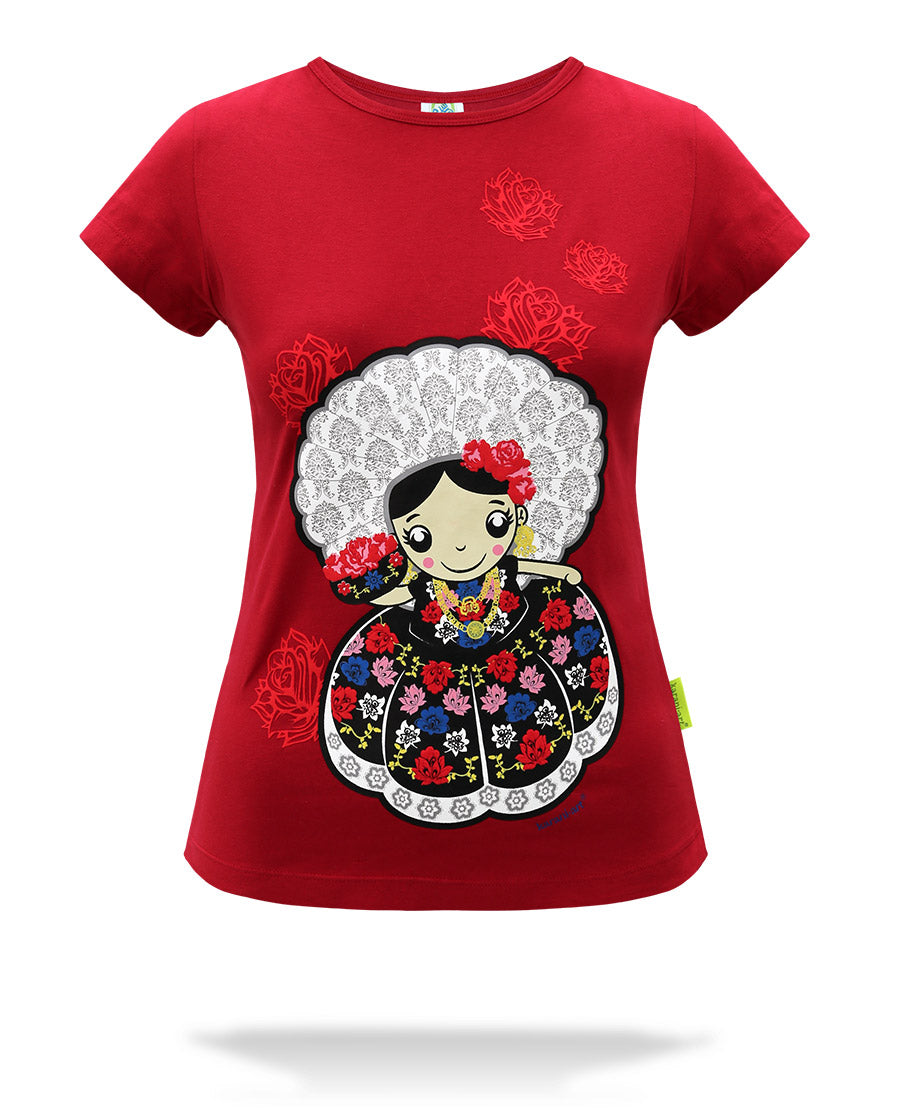 Tehuana Playera para Dama Estilo Mexicano con Elegancia – Karani Art