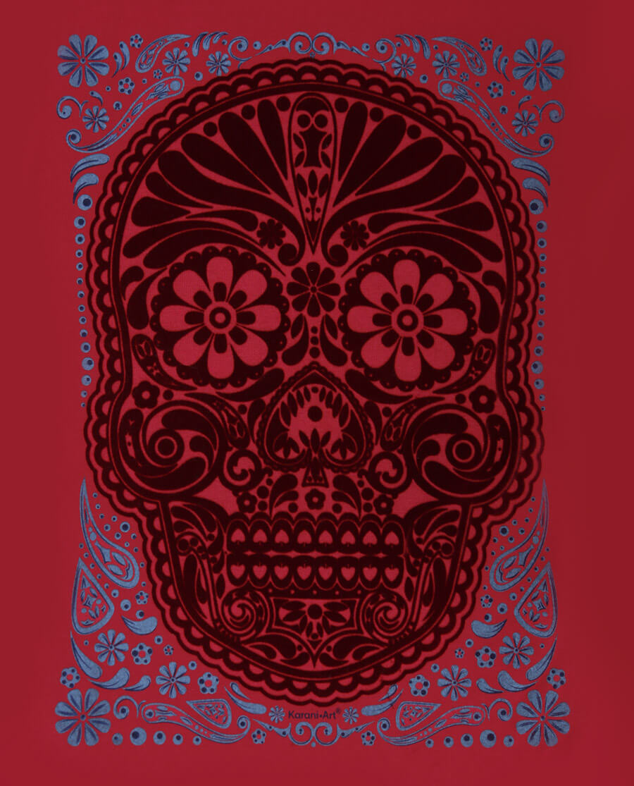Playera-mujer-Calavera-de-Obsidiana-ladrillo-f2