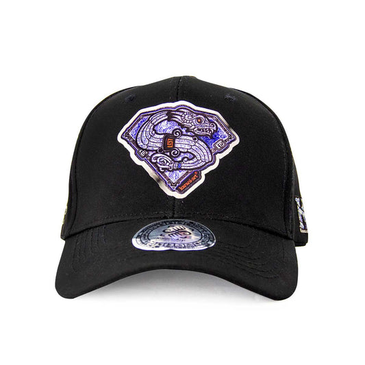 Gorra Quetzalman Negra Lisa | Estilo Sofisticado y Cultural
