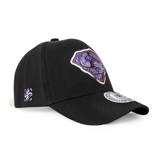 Gorra Quetzalman Negra Lisa | Estilo Sofisticado y Cultural