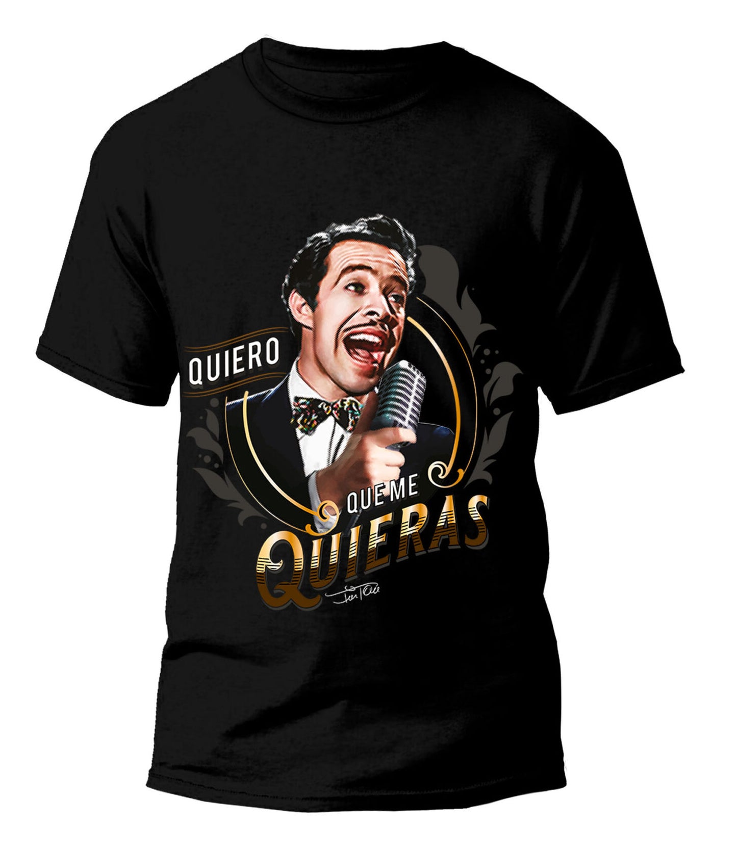 Retrato Tin Tan Playera para Hombre | Arte Mexicano Único