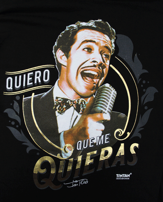 Tin Tan Portrait Men's T-Shirt | Unique Mexican Art