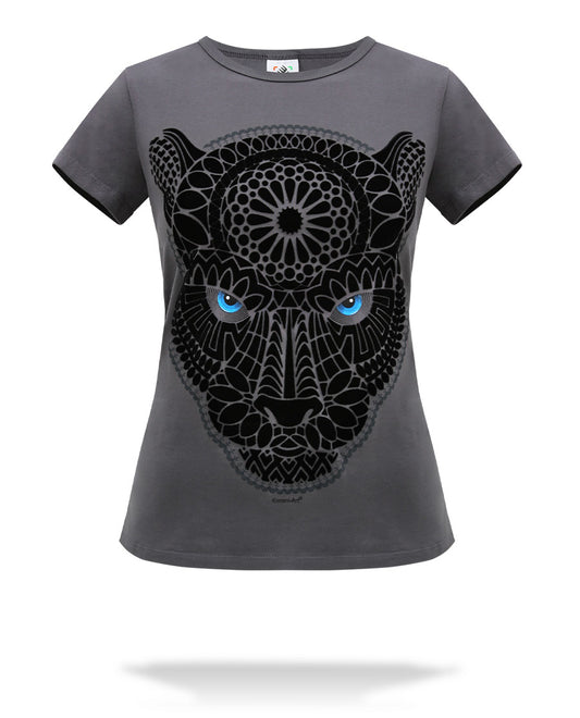 Sicarú Playera para Dama | Diseño Jaguar Único y Mexicano
